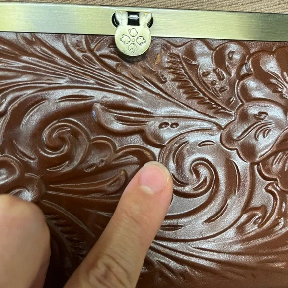 Patricia Nash Brown Embossed Wallet - Picture 8 of 8